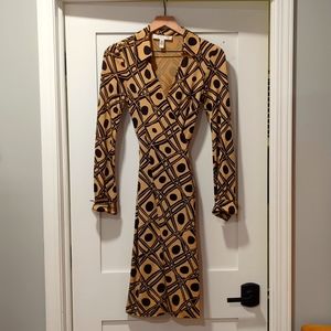 DVF Jeanne wrap dress--new!
